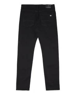 444 Tapered-Jeans aus schwarzem Denim