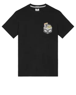 T-Shirt „Diggin“ in Schwarz