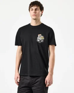 T-Shirt „Diggin“ in Schwarz