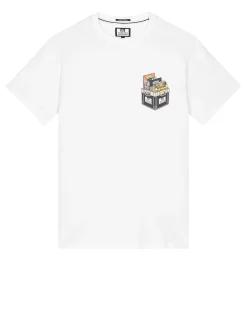 T-Shirt „Diggin“ in Weiß