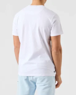 T-Shirt mit Boombox-Grafik in Weiß