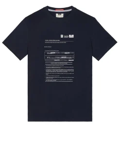 T-Shirt mit Grafik „Banning Order“ in Marineblau