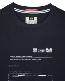 T-Shirt mit Grafik „Banning Order“ in Marineblau
