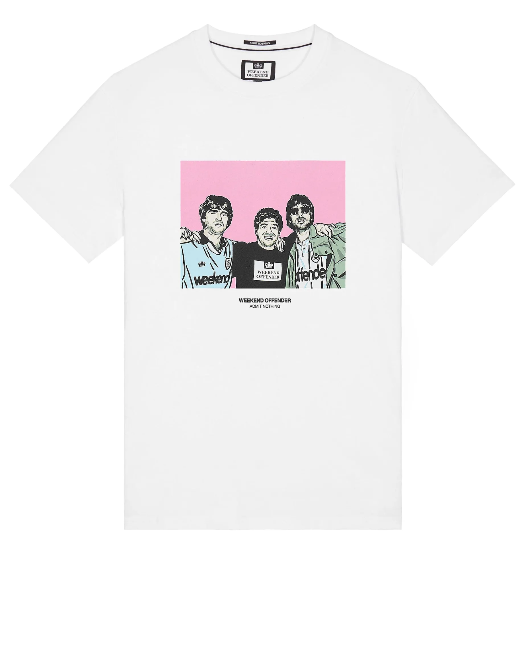 T-Shirt mit Grafik „Diego“ Weiß