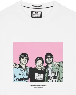 T-Shirt mit Grafik „Diego“ Weiß
