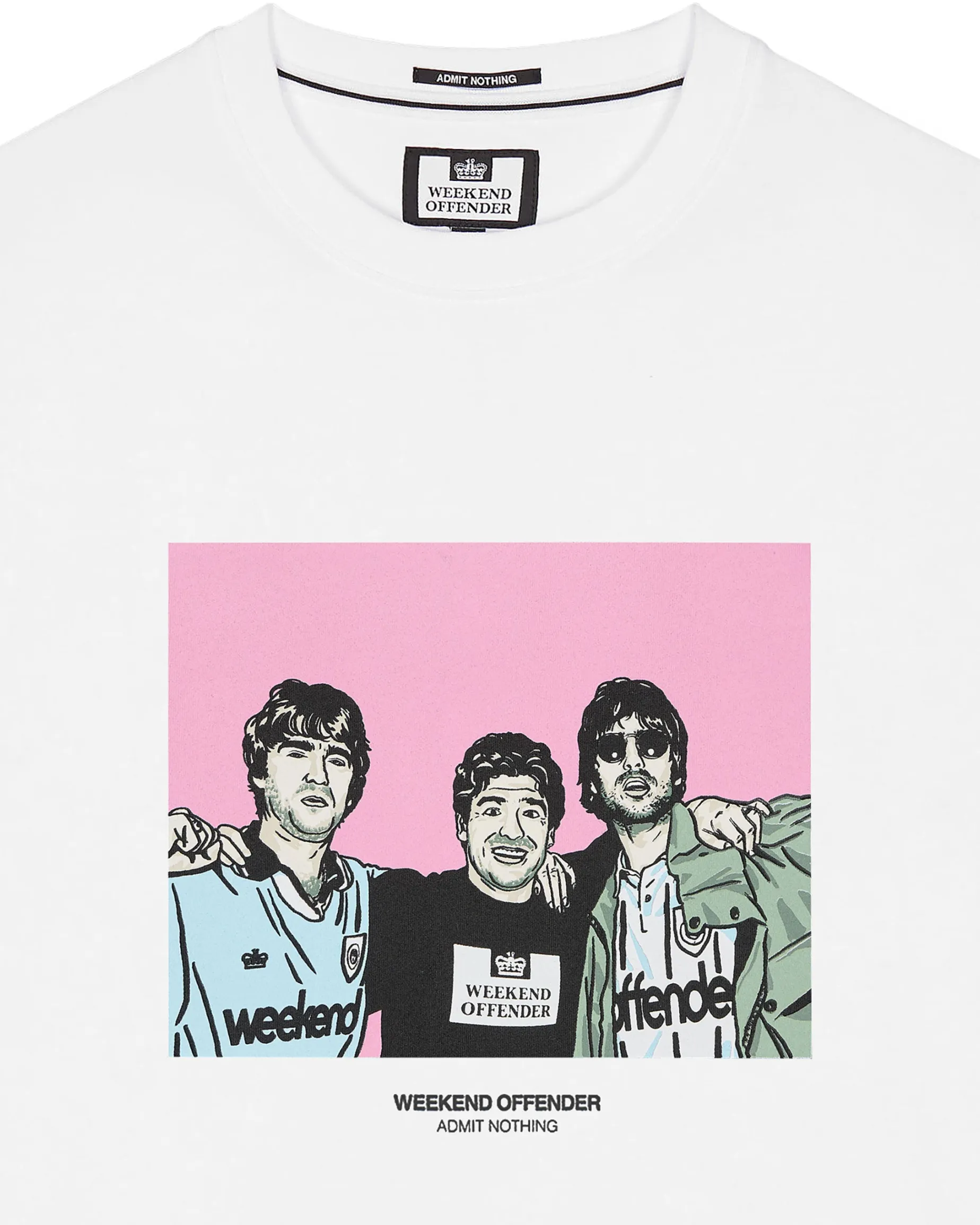 T-Shirt mit Grafik „Diego“ Weiß