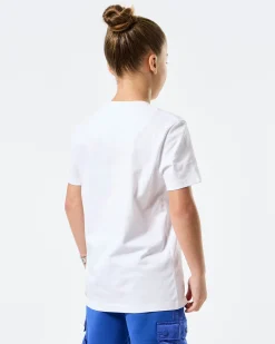 T-Shirt mit Grafik „Football + Festivals“ für Kinder in Weiß