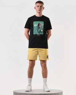 T-Shirt mit Grafik „Fumo“ Schwarz
