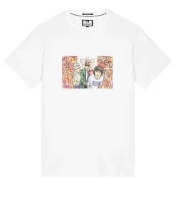 T-Shirt mit Grafik Nummer 5 Weiß
