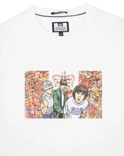T-Shirt mit Grafik Nummer 5 Weiß