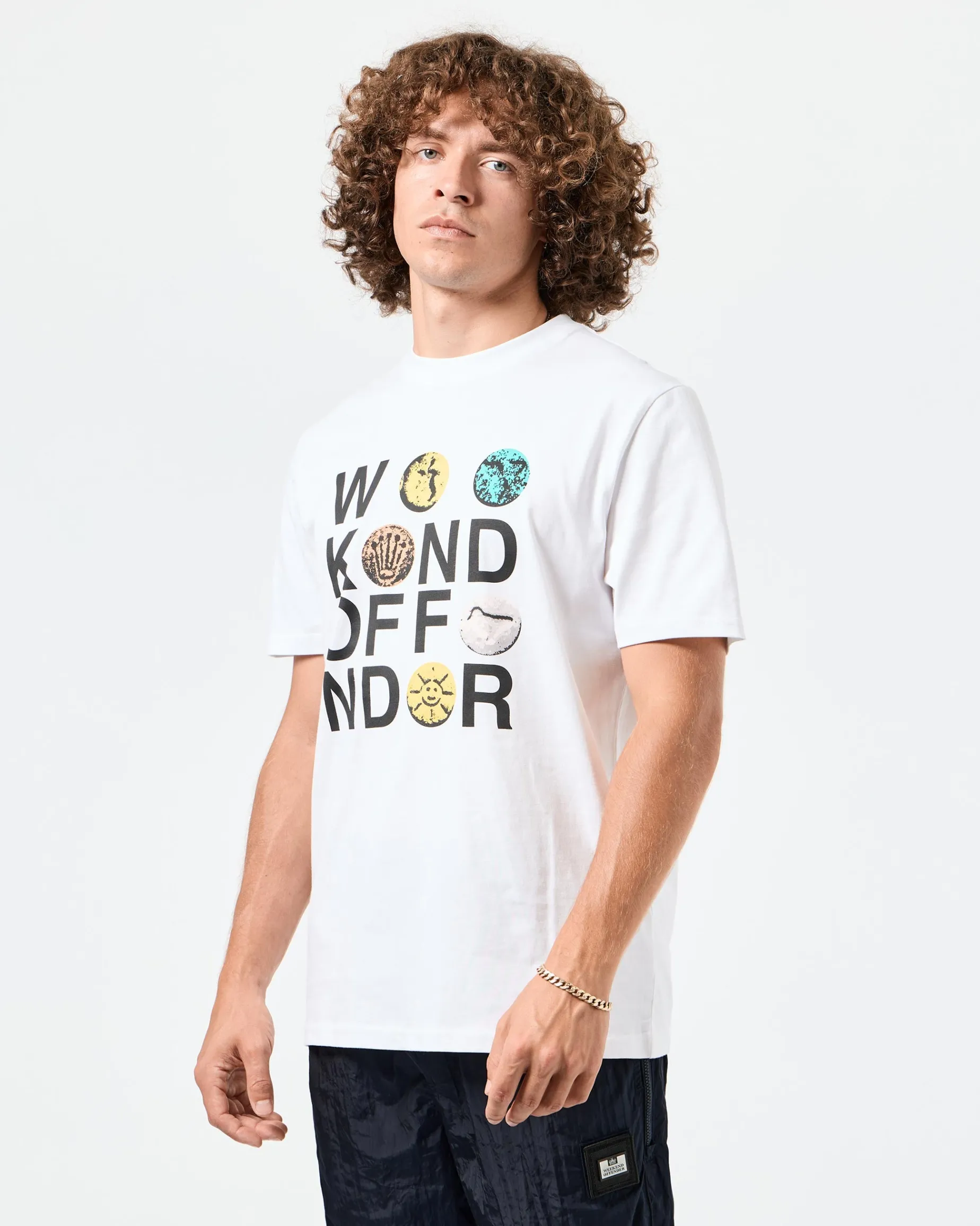 T-Shirt mit Grafik „Pills“ Weiß