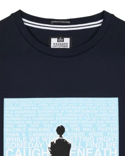 T-Shirt mit Grafik Supernova Marineblau/Blau