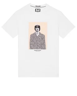T-Shirt mit Grafik „Symphony“ Weiß