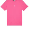 T-Shirt mit Smile-Grafik in Bonbonrosa