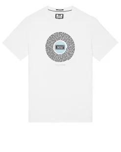 T-Shirt mit Supersonic-Grafik in Weiß