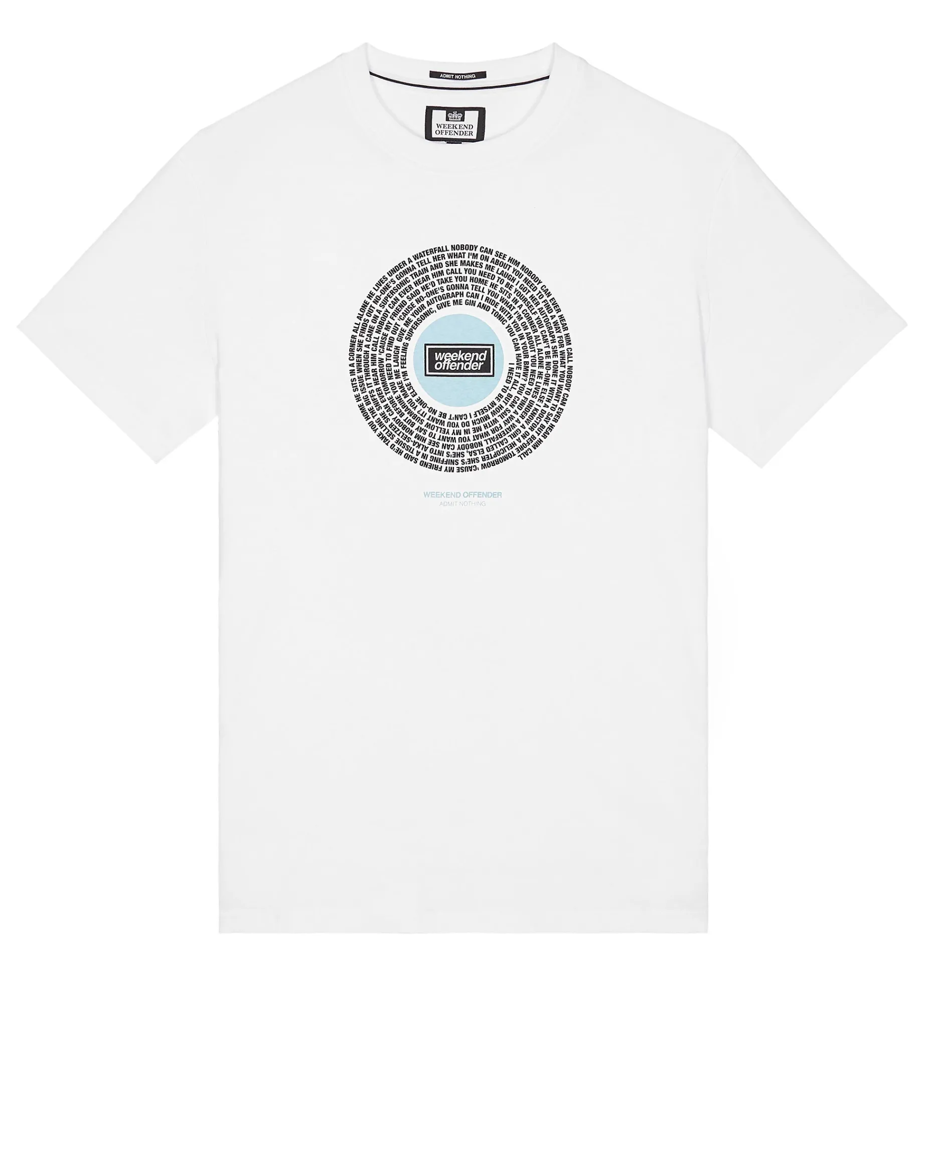 T-Shirt mit Supersonic-Grafik in Weiß