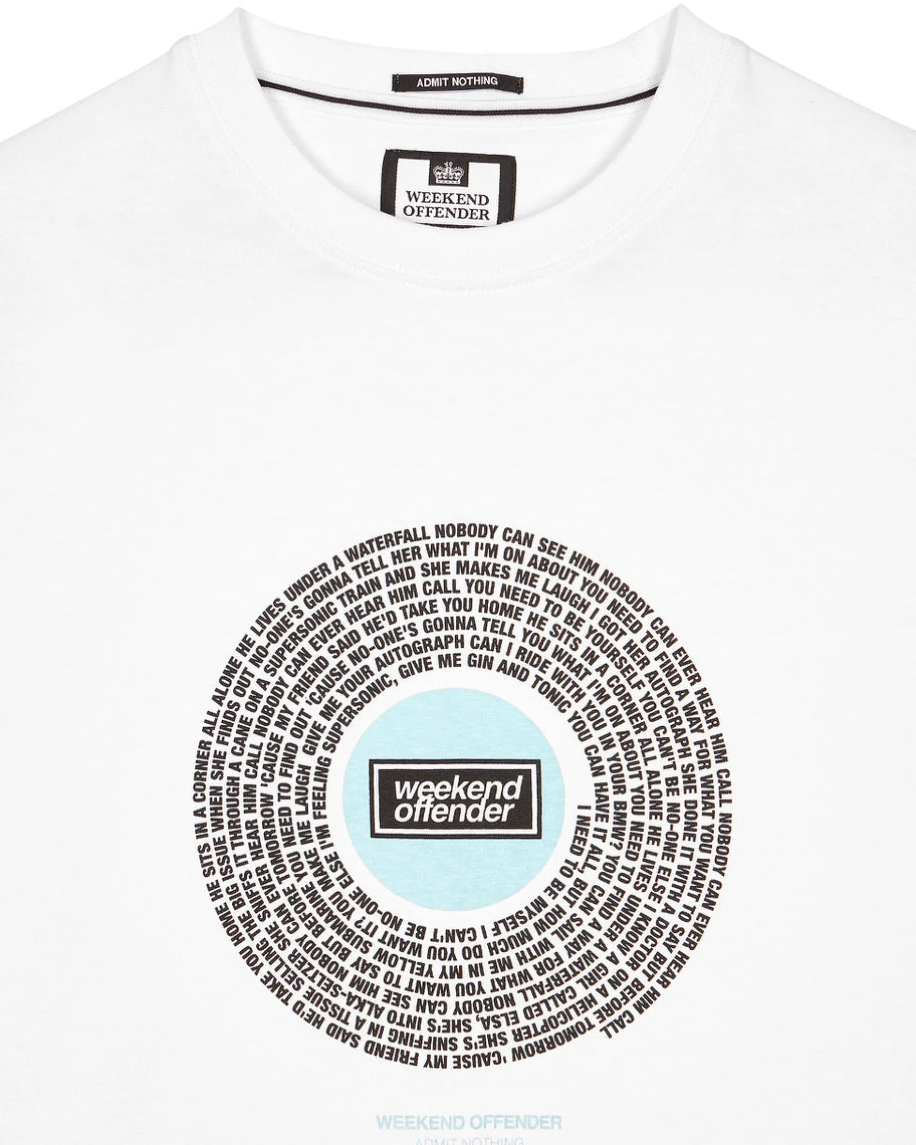 T-Shirt mit Supersonic-Grafik in Weiß