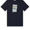 T-Shirt mit Tapes-Grafik, Marineblau