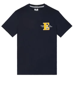 T-Shirt „Ryder“ mit aufgestickter Grafik, Marineblau