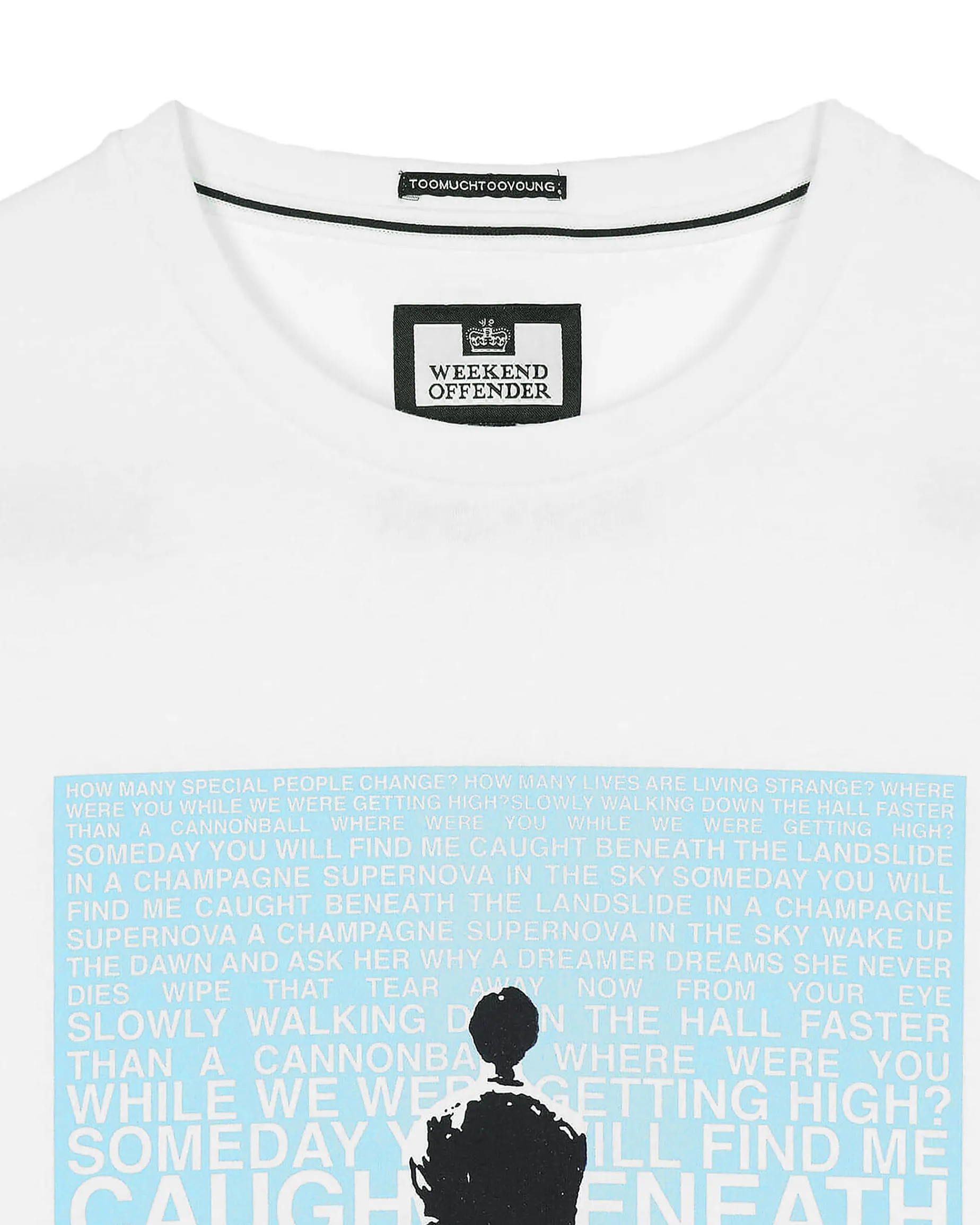 T-Shirt Supernova Graphic Weiß/Blau