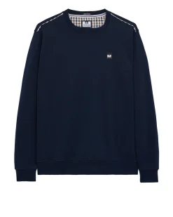 Vega Sweatshirt Marineblau/Mid House Check