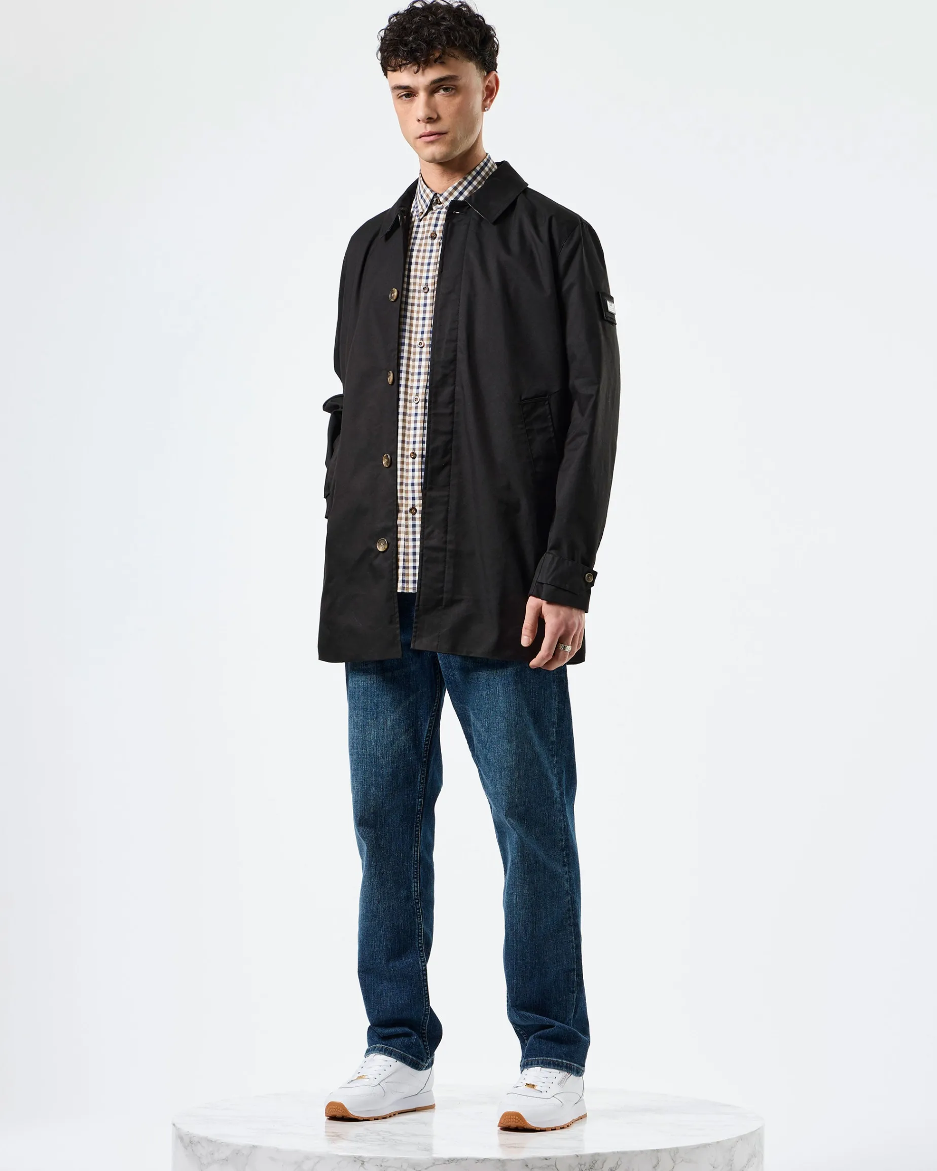 Whitehouse Mac Jacke Schwarz/House Check