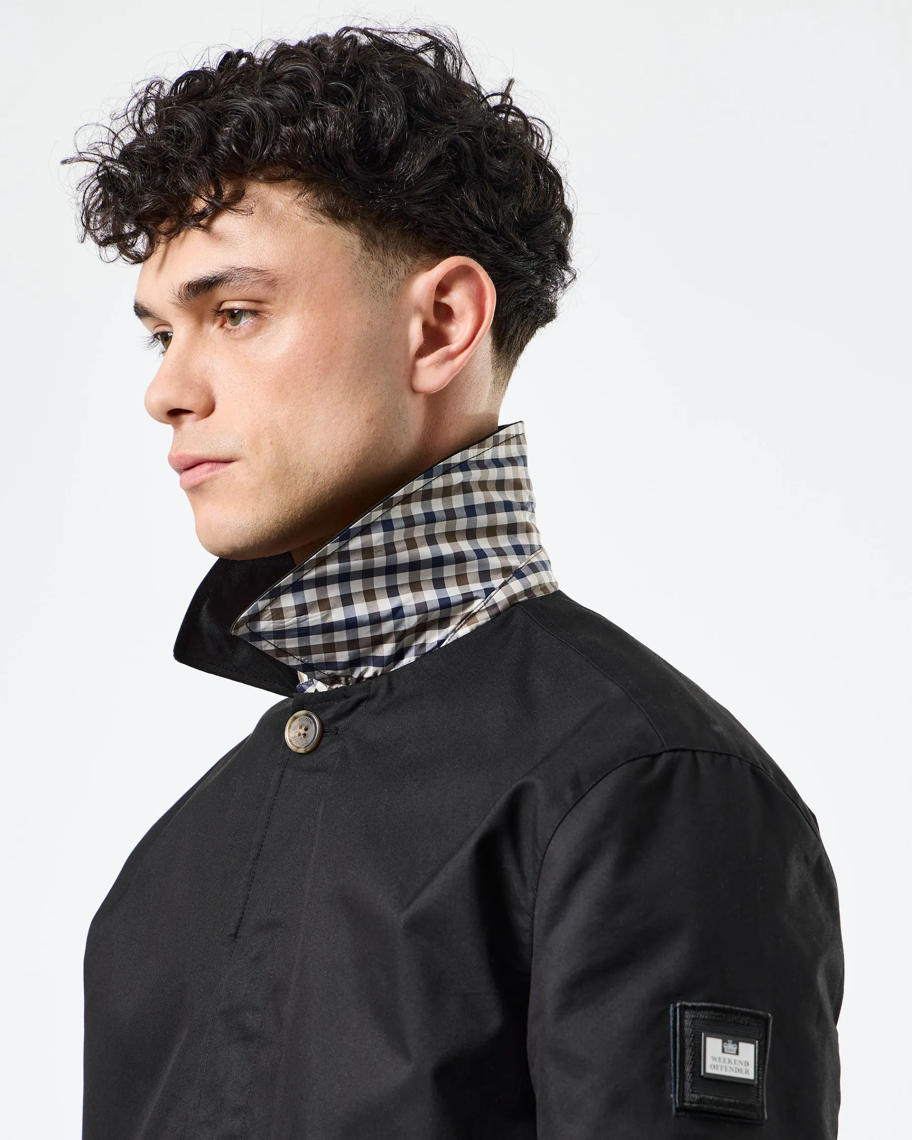 Whitehouse Mac Jacke Schwarz/House Check