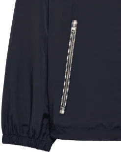 Windjacke „Campania“ mit Karomuster, Marineblau