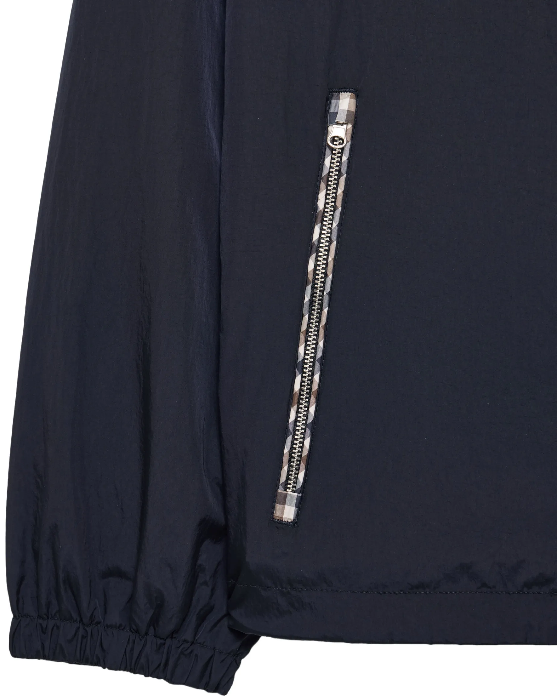 Windjacke „Campania“ mit Karomuster, Marineblau