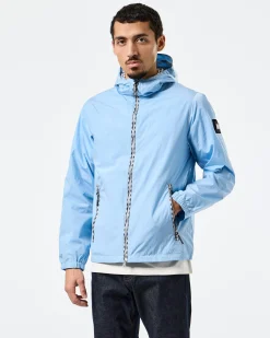Windjacke mit Campania-Karomuster, Meeresblau