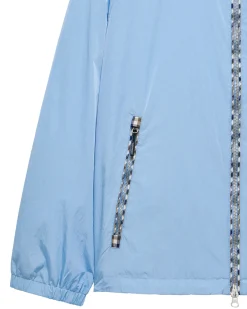 Windjacke mit Campania-Karomuster, Meeresblau