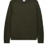 Zagreb Strickpullover aus Wolle, Burggrün