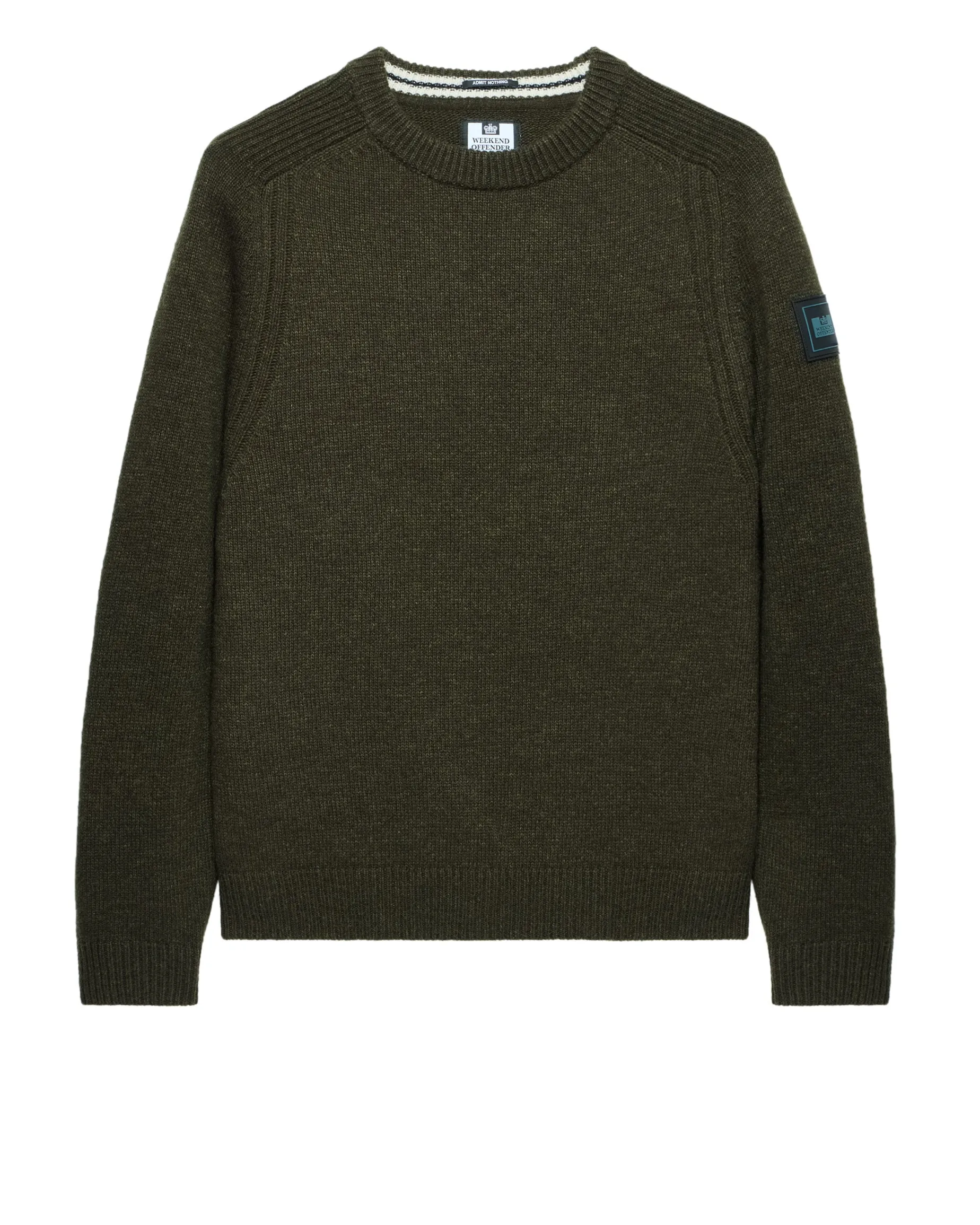 Zagreb Strickpullover aus Wolle, Burggrün