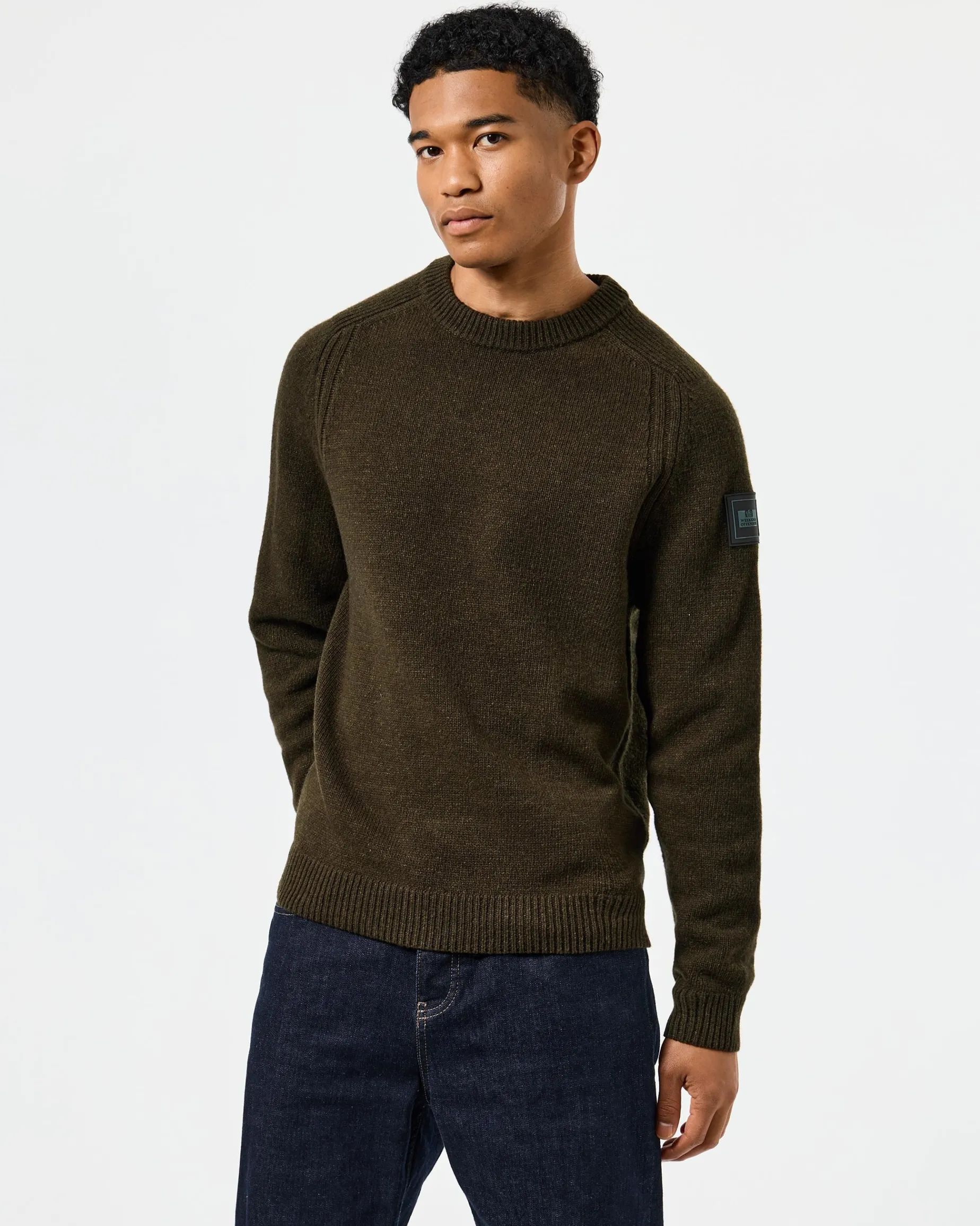 Zagreb Strickpullover aus Wolle, Burggrün