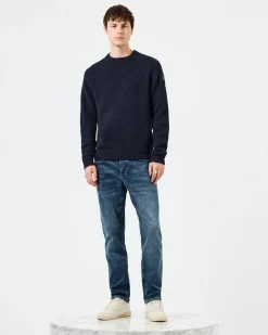 Zagreb Strickpullover aus Wolle Marine