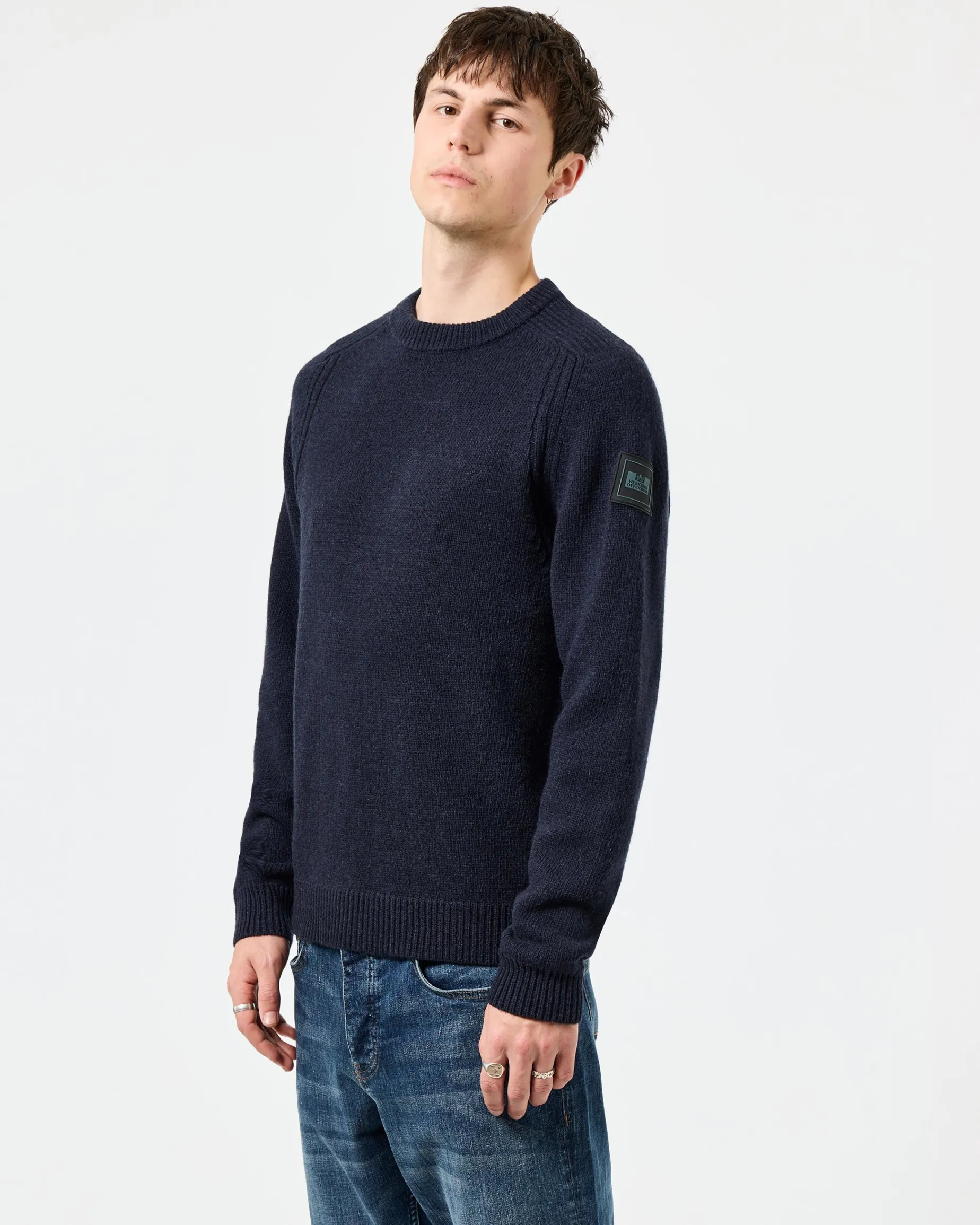 Zagreb Strickpullover aus Wolle Marine
