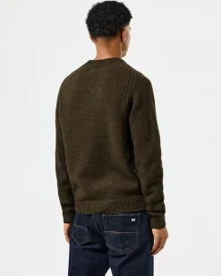 Zagreb Strickpullover aus Wolle, Burggrün