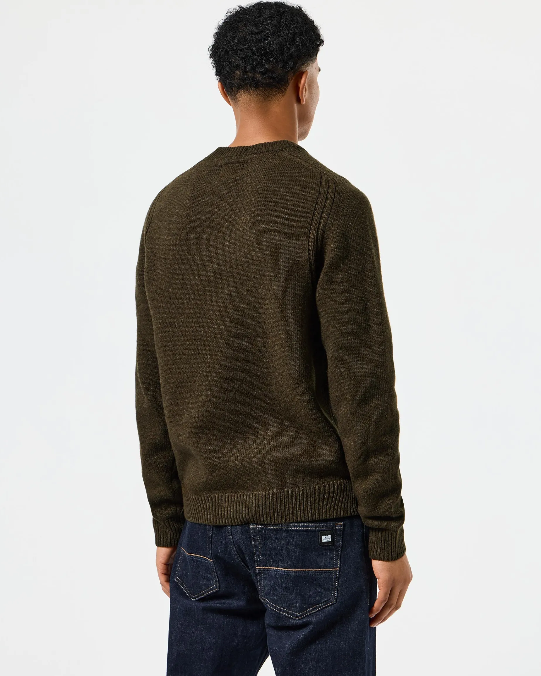 Zagreb Strickpullover aus Wolle, Burggrün