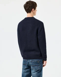 Zagreb Strickpullover aus Wolle Marine