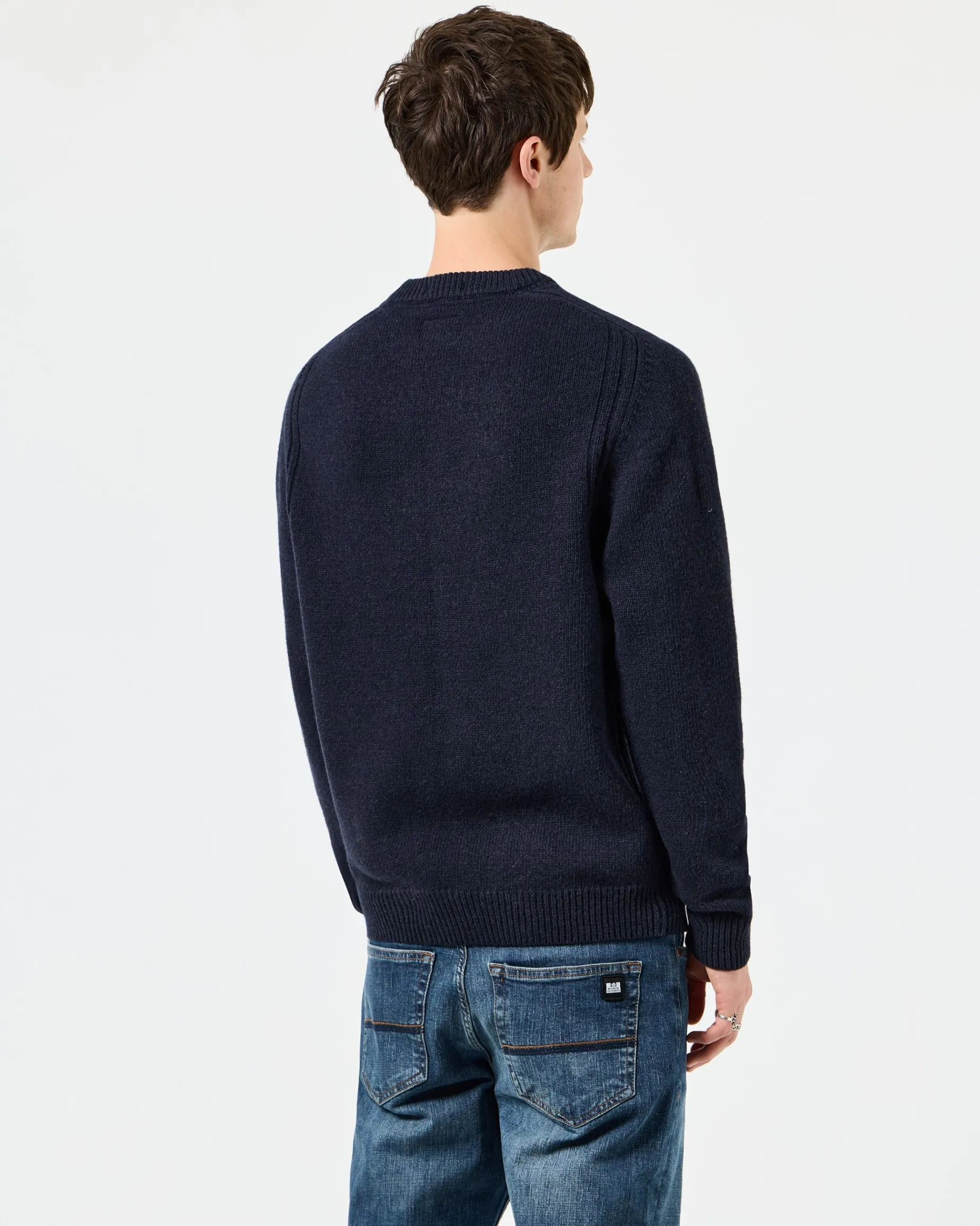Zagreb Strickpullover aus Wolle Marine