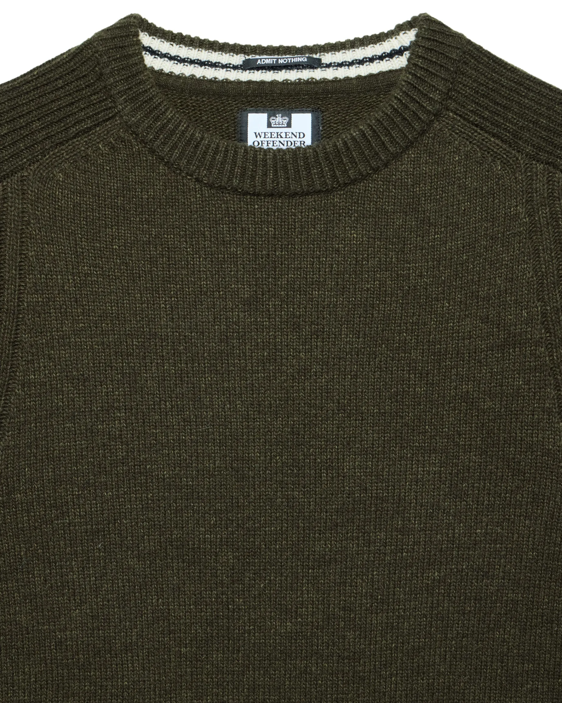 Zagreb Strickpullover aus Wolle, Burggrün