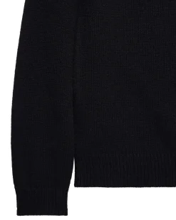 Zagreb Strickpullover aus Wolle Schwarz