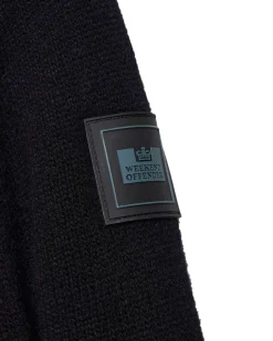 Zagreb Strickpullover aus Wolle Schwarz