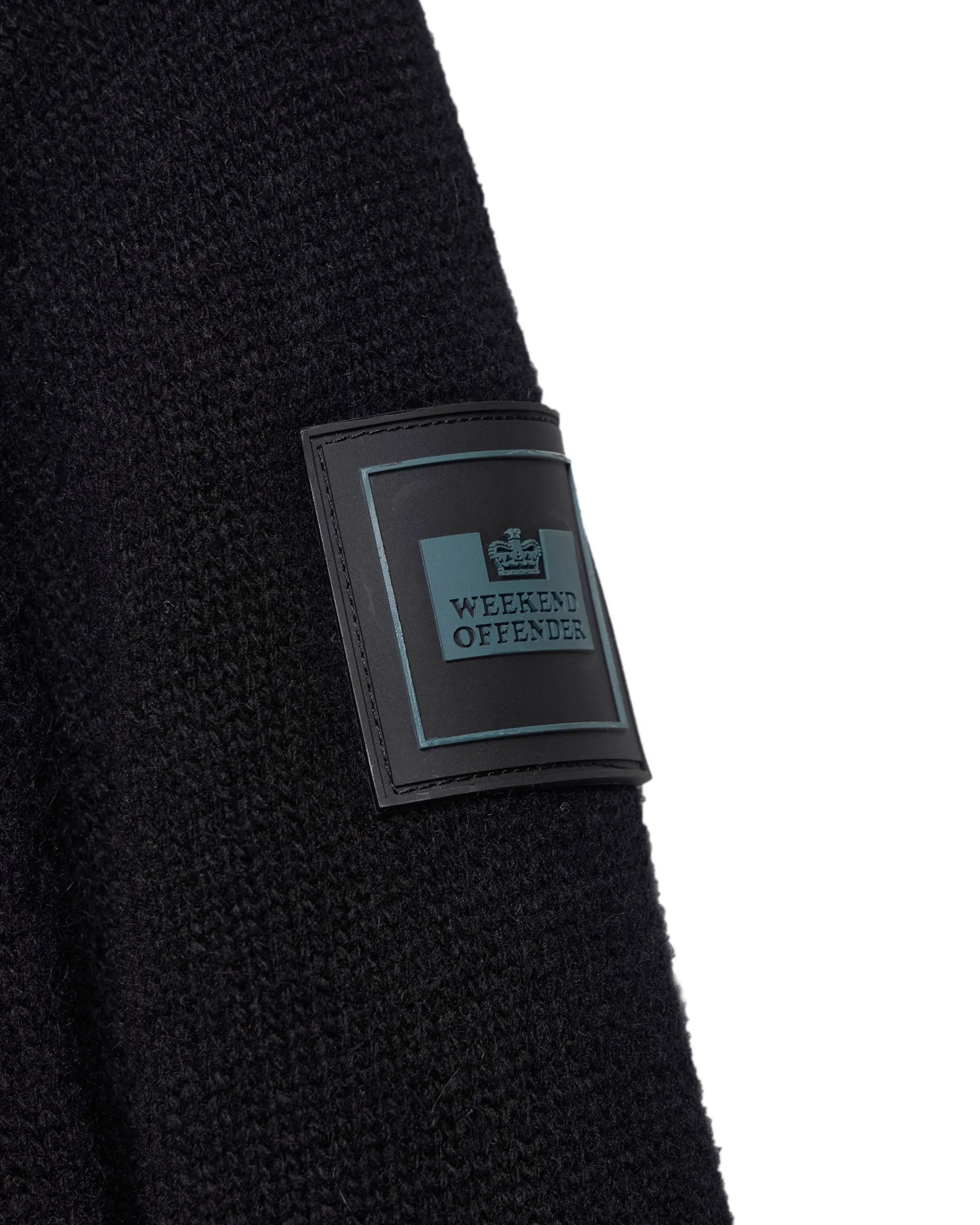 Zagreb Strickpullover aus Wolle Schwarz